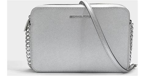 michael kors crossbody silver hardware|michael kors silver crossbody.